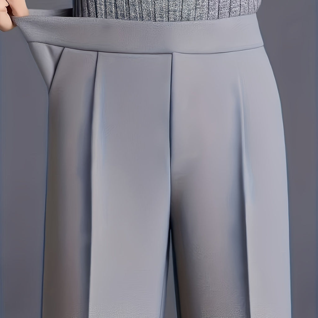 Claudia | High-Waisted Wide-Leg Pants – detail view