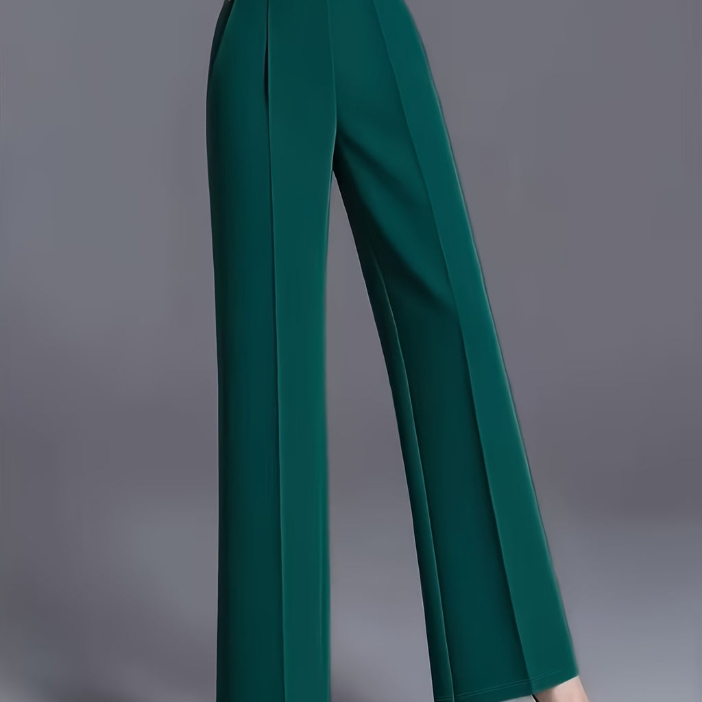 Claudia | High-Waisted Wide-Leg Pants – detail view