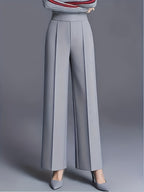 Claudia | High-Waisted Wide-Leg Pants – front view