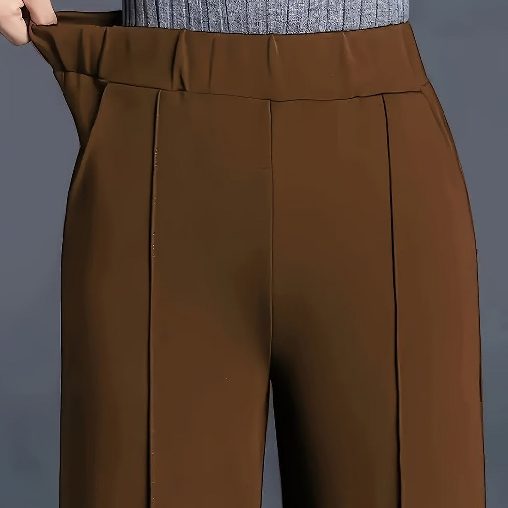 Claudia | High-Waisted Wide-Leg Pants – detail view
