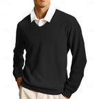 Clayton | Classic V-Neck Sweater – front view