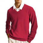 Clayton | Classic V-Neck Sweater – front view