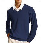 Clayton | Classic V-Neck Sweater – front view