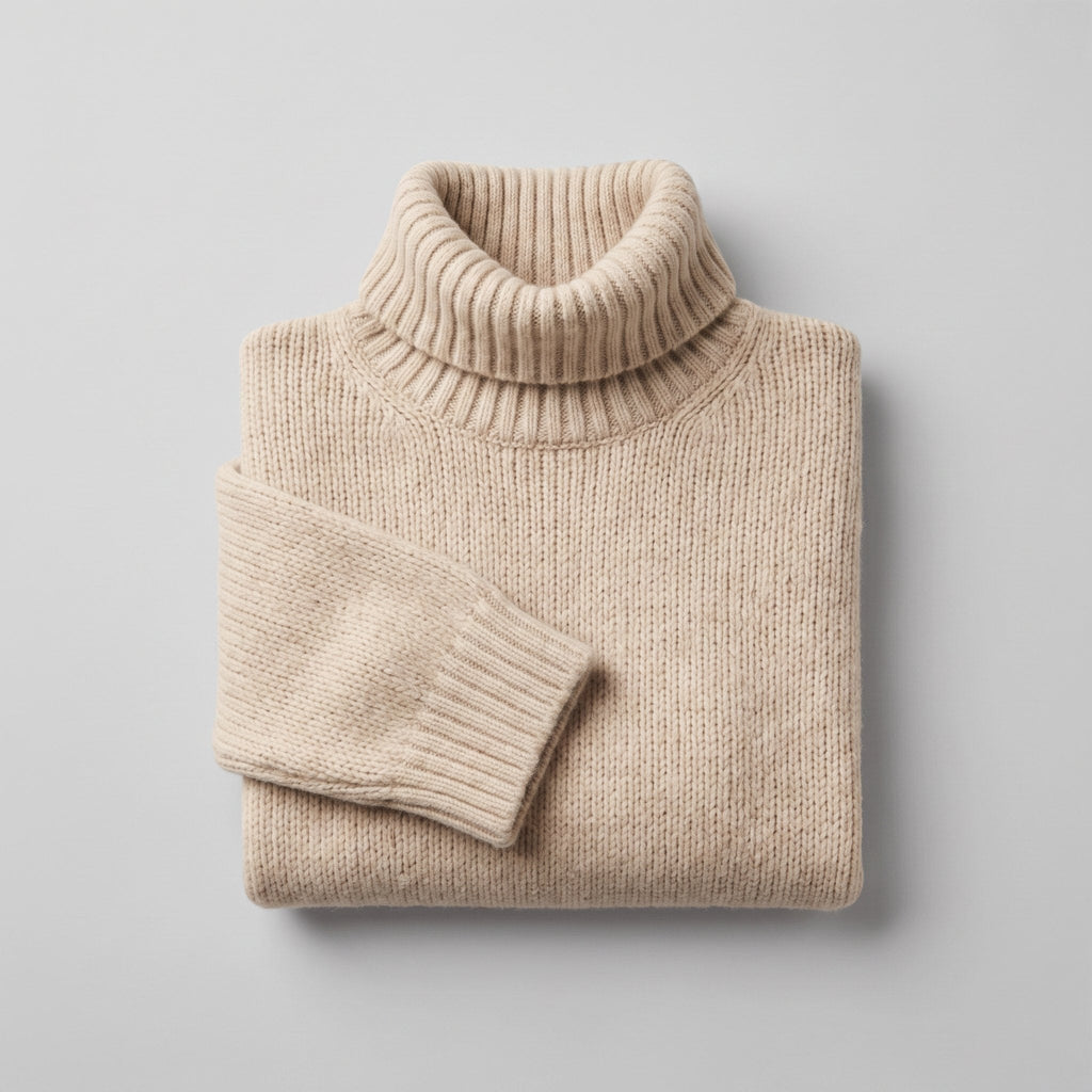 Cleo Cozy Turtleneck Sweater – detail view