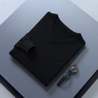 Clifford | Refined V-Neck Sweater – styled view