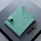 Clifford | Refined V-Neck Sweater – styled view