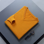 Clifford | Refined V-Neck Sweater – styled view