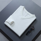 Clifford | Refined V-Neck Sweater – styled view