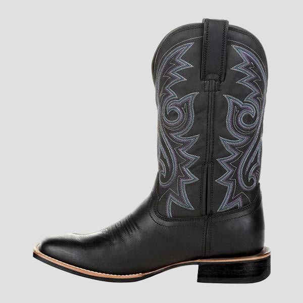 Colton Vintage Embroidered Tall Boots – close-up