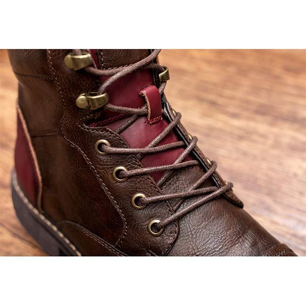 Connor Patchwork Ankle Boots – detail view