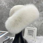 Cosima elegant faux fur hat, back view