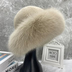 Cosima elegant faux fur hat, texture detail