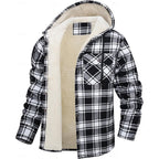 Curtis | Hooded Check Overshirt – front view