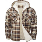 Curtis | Hooded Check Overshirt – front view