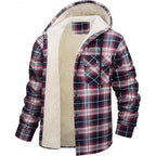 Curtis | Hooded Check Overshirt – front view