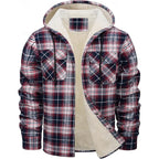 Curtis | Hooded Check Overshirt – front view