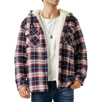 Curtis | Hooded Check Overshirt – styled view