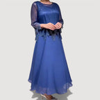 Cyralia Flowing Evening Midi Dress – styled view
