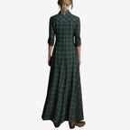 Dahlira Button-Down Collar Dress – detail view