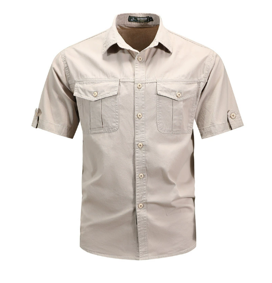 Damien Utility Pocket Shirt – styled view