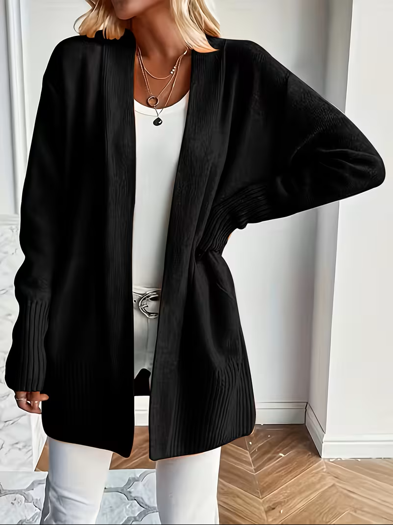 Deanna | Relaxed Open-Front Cardigan – front view