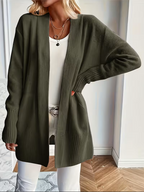 Deanna | Relaxed Open-Front Cardigan – front view