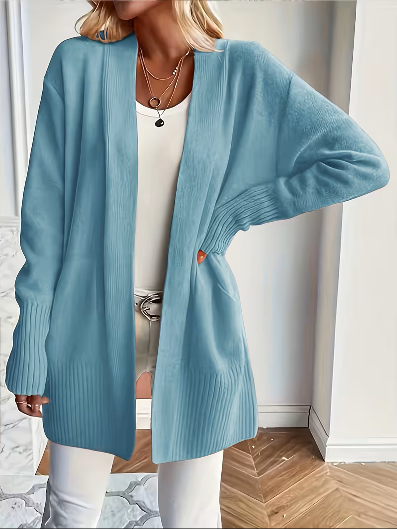Deanna | Relaxed Open-Front Cardigan – front view