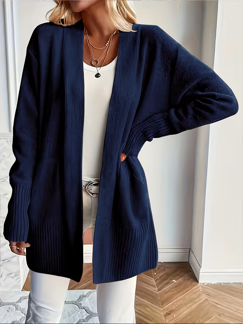 Deanna | Relaxed Open-Front Cardigan – front view