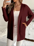 Deanna | Relaxed Open-Front Cardigan – front view
