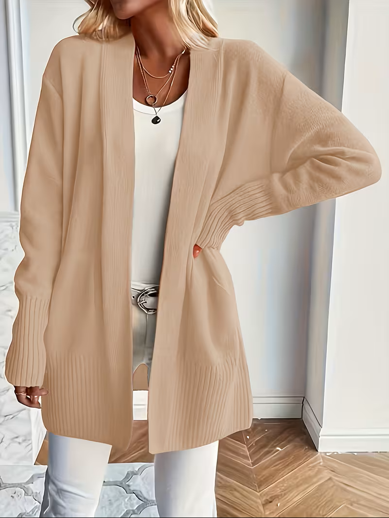 Deanna | Relaxed Open-Front Cardigan – front view