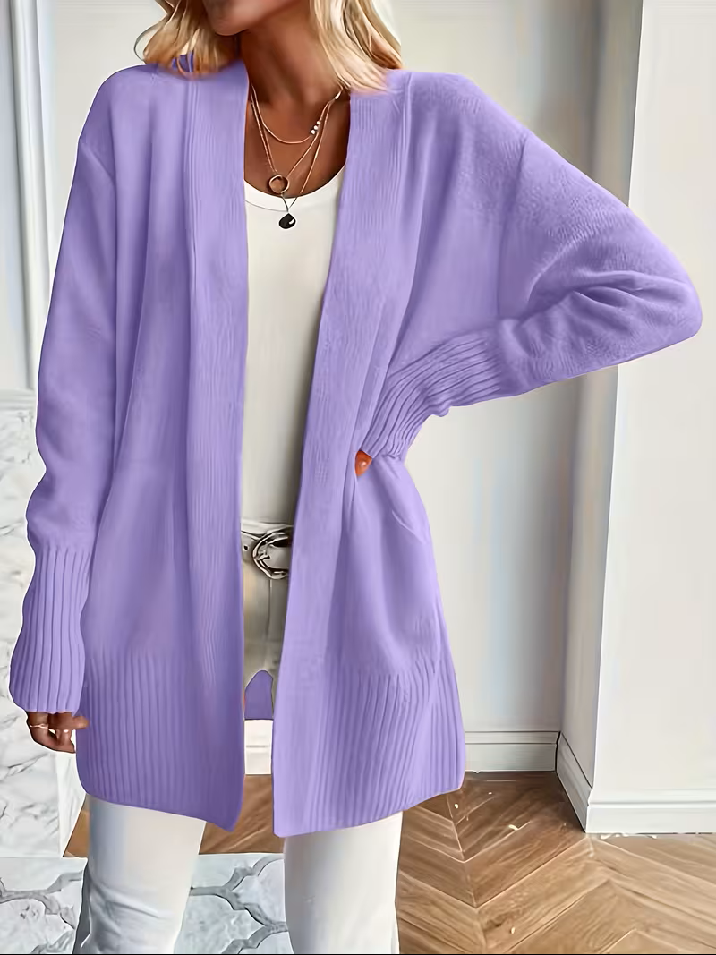 Deanna | Relaxed Open-Front Cardigan – front view