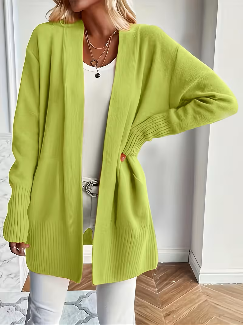 Deanna | Relaxed Open-Front Cardigan – front view