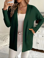 Deanna | Relaxed Open-Front Cardigan – front view