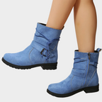 Docota Low Heel Ankle Boots – styled view