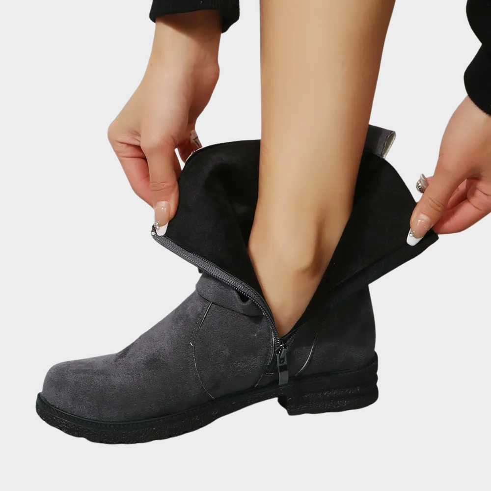 Docota Low Heel Ankle Boots – side view
