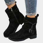 Docota Low Heel Ankle Boots – back view