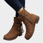 Docota Low Heel Ankle Boots – close-up