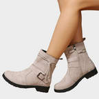Docota Low Heel Ankle Boots – front view