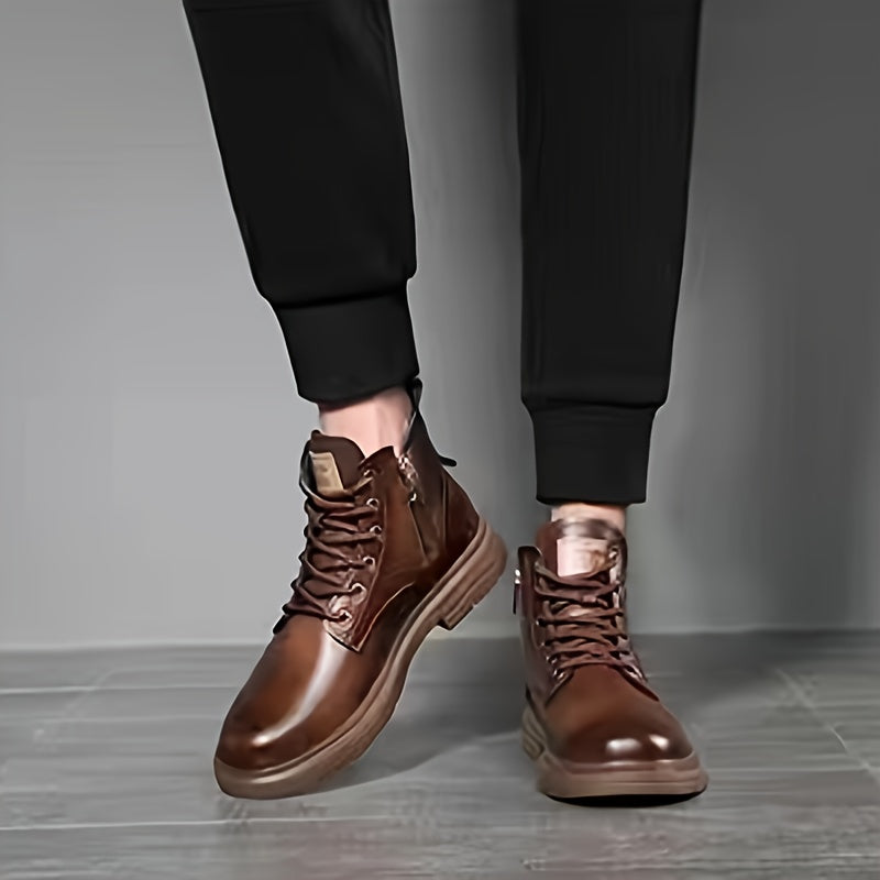 Duncan | Fleece-Lined High-Top Boots – side view