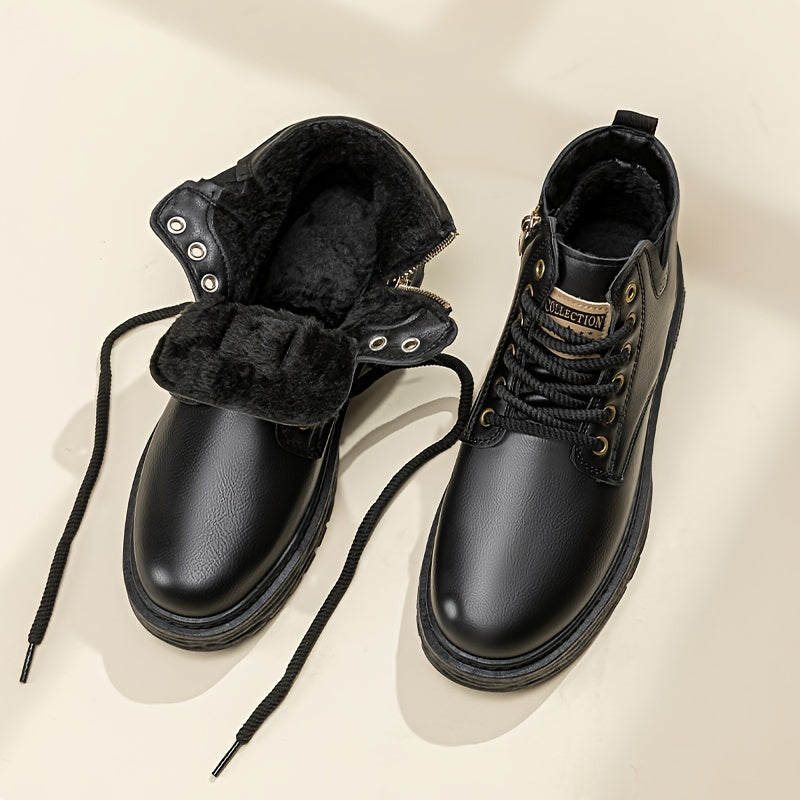 Duncan | Fleece-Lined High-Top Boots – detail view