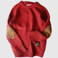 Edmund | Classic Elbow-Patch Sweater – front view