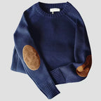 Edmund | Classic Elbow-Patch Sweater – front view