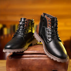 Edwin | Rugged Lace-Up Ankle Boots – front view