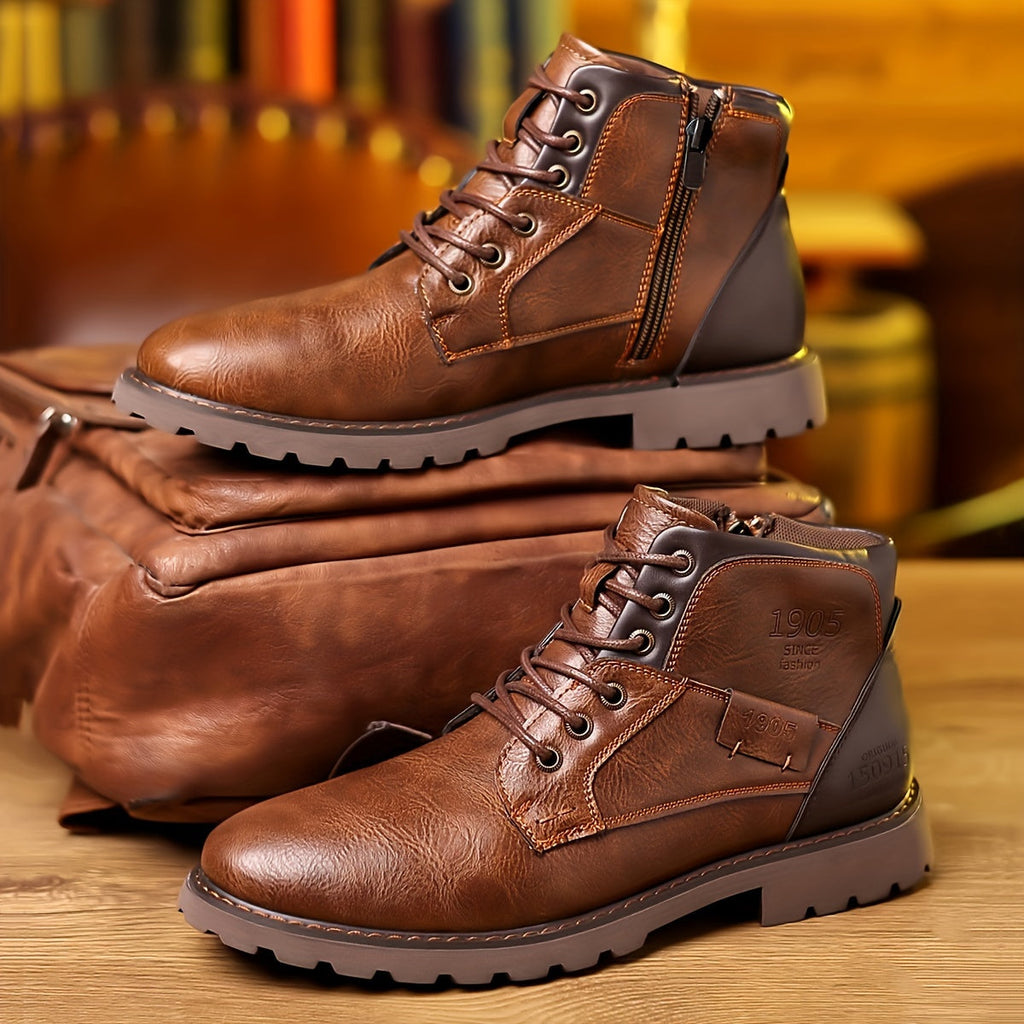 Edwin | Rugged Lace-Up Ankle Boots – detail view