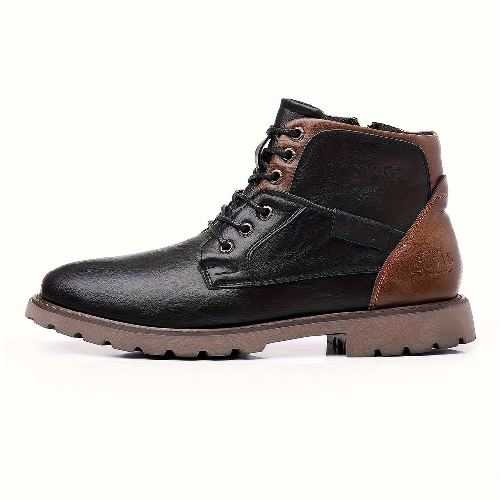 Edwin | Rugged Lace-Up Ankle Boots – side view