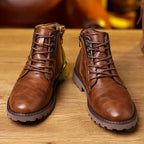 Edwin | Rugged Lace-Up Ankle Boots – front view