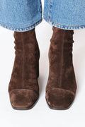 Elara Elegant Suede Ankle Boots, front view