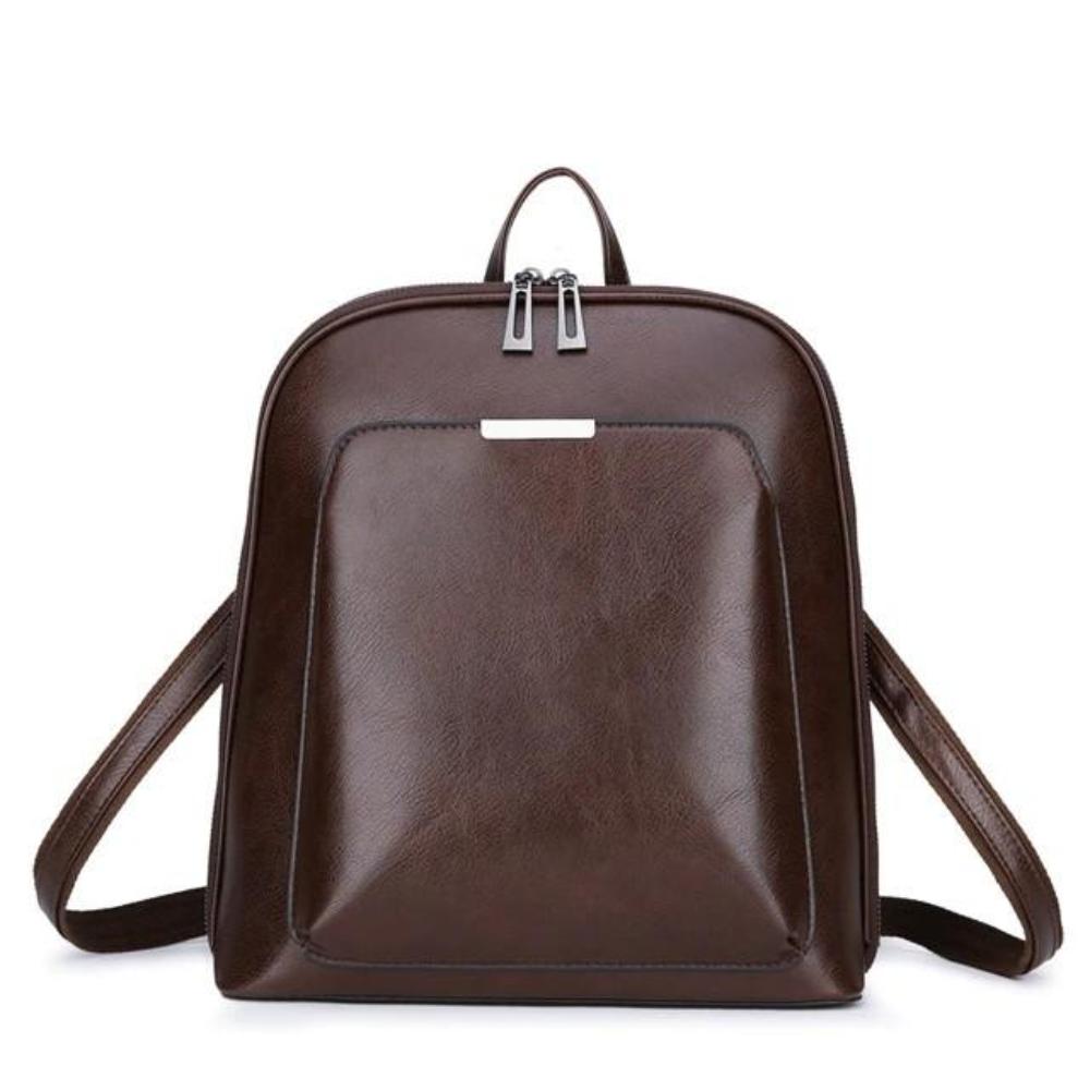 Eliza classic double-zip backpack, front view