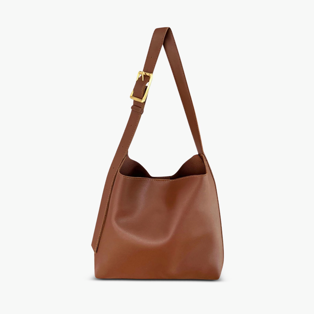 Ellaiza | Classic Buckle Shoulder Bag – front view