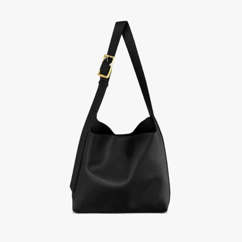 Ellaiza | Classic Buckle Shoulder Bag – front view